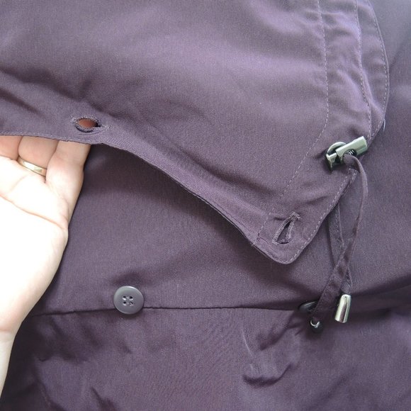 St. John's Bay Dark Purple Coat with Removable Hood & Lining Size Small - Picture 7 of 11